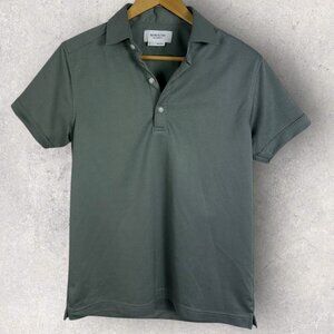 Ministry of Supply Short Sleeve Polo Shirt‎ Mens Size Small Grey Golf Pickleball